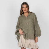 Elena | Oversize Adīta Kardigāns