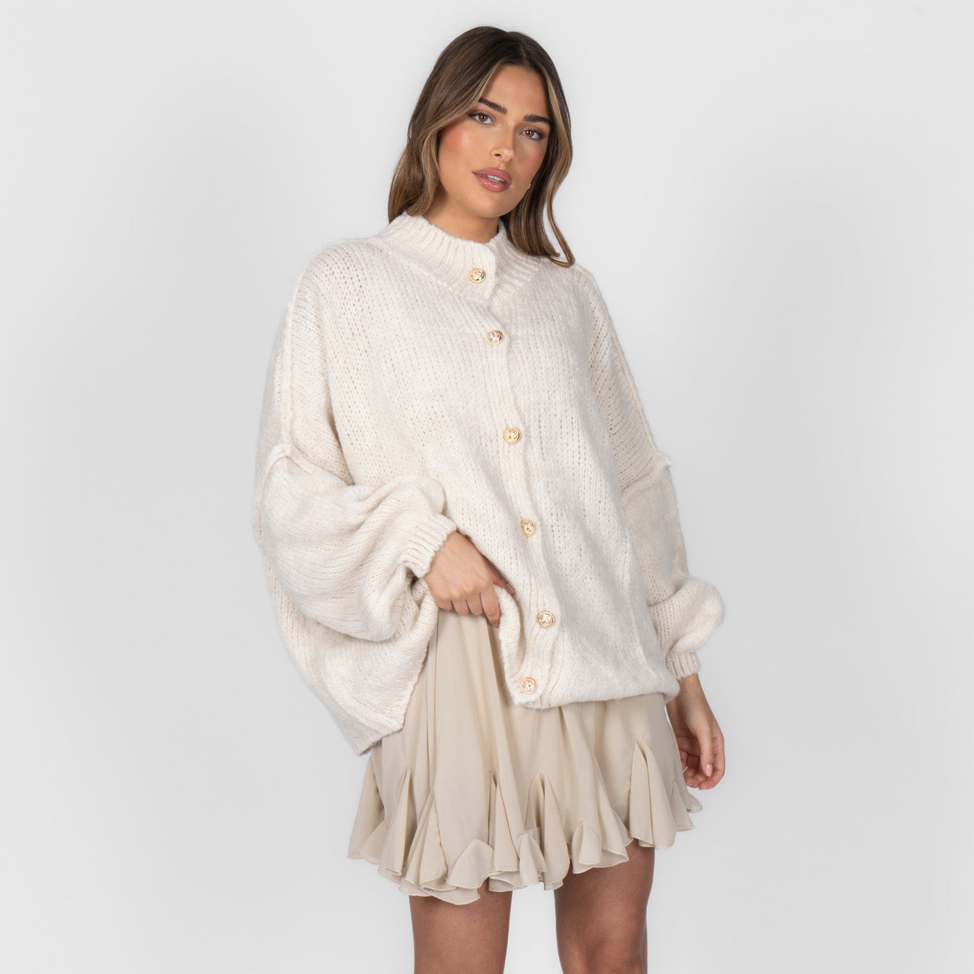 Elena | Oversize Adīta Kardigāns