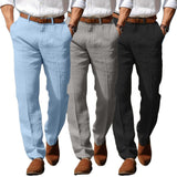 Frank | PREMIUM LINEN VĪRIEŠU BIKSES (JOSTU NOSTIPRINĀŠANAI)