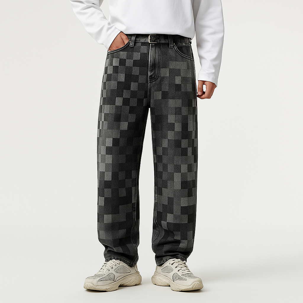 Edvard | Vīriešu Pixel Efekta Džinsi