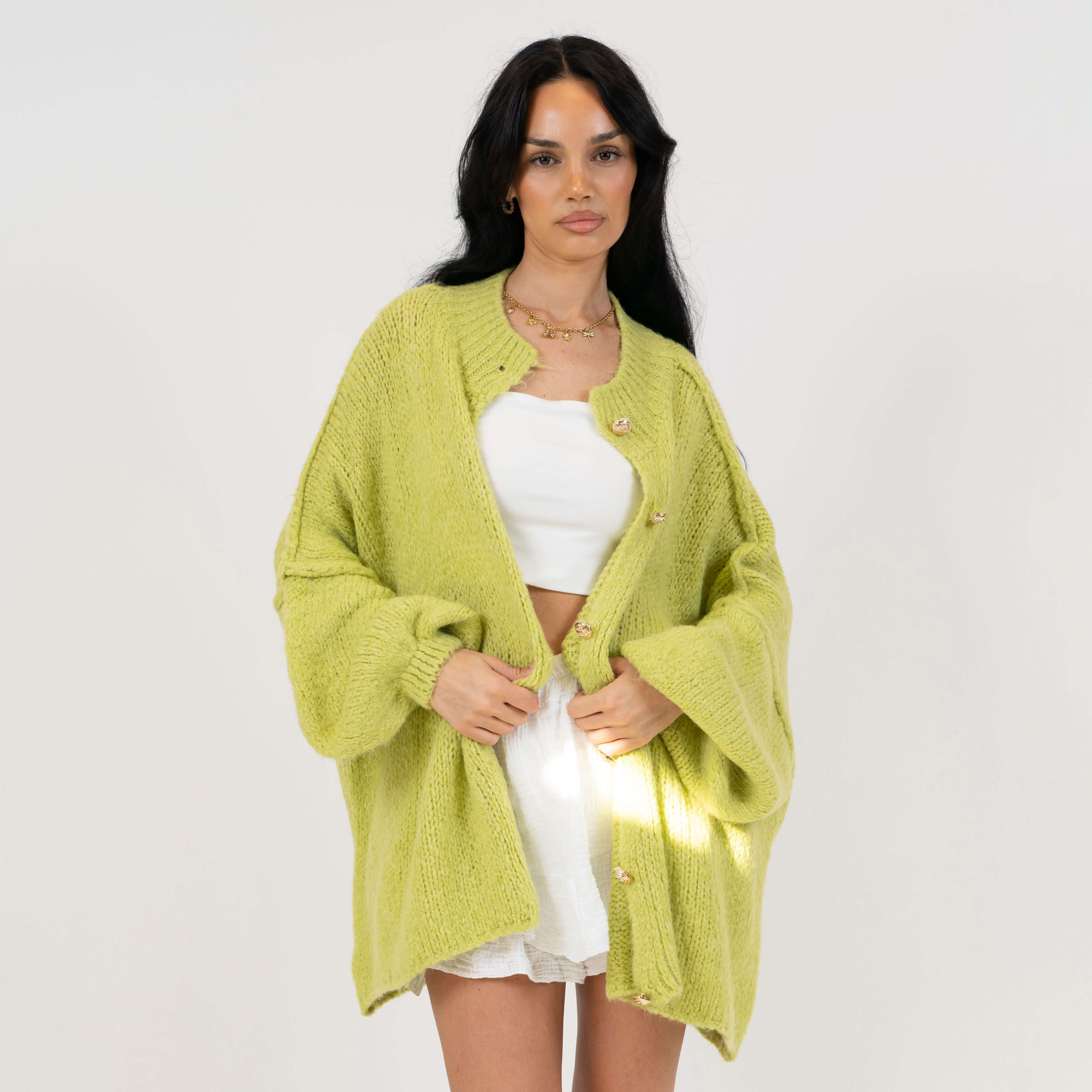 Elena | Oversize Adīta Kardigāns