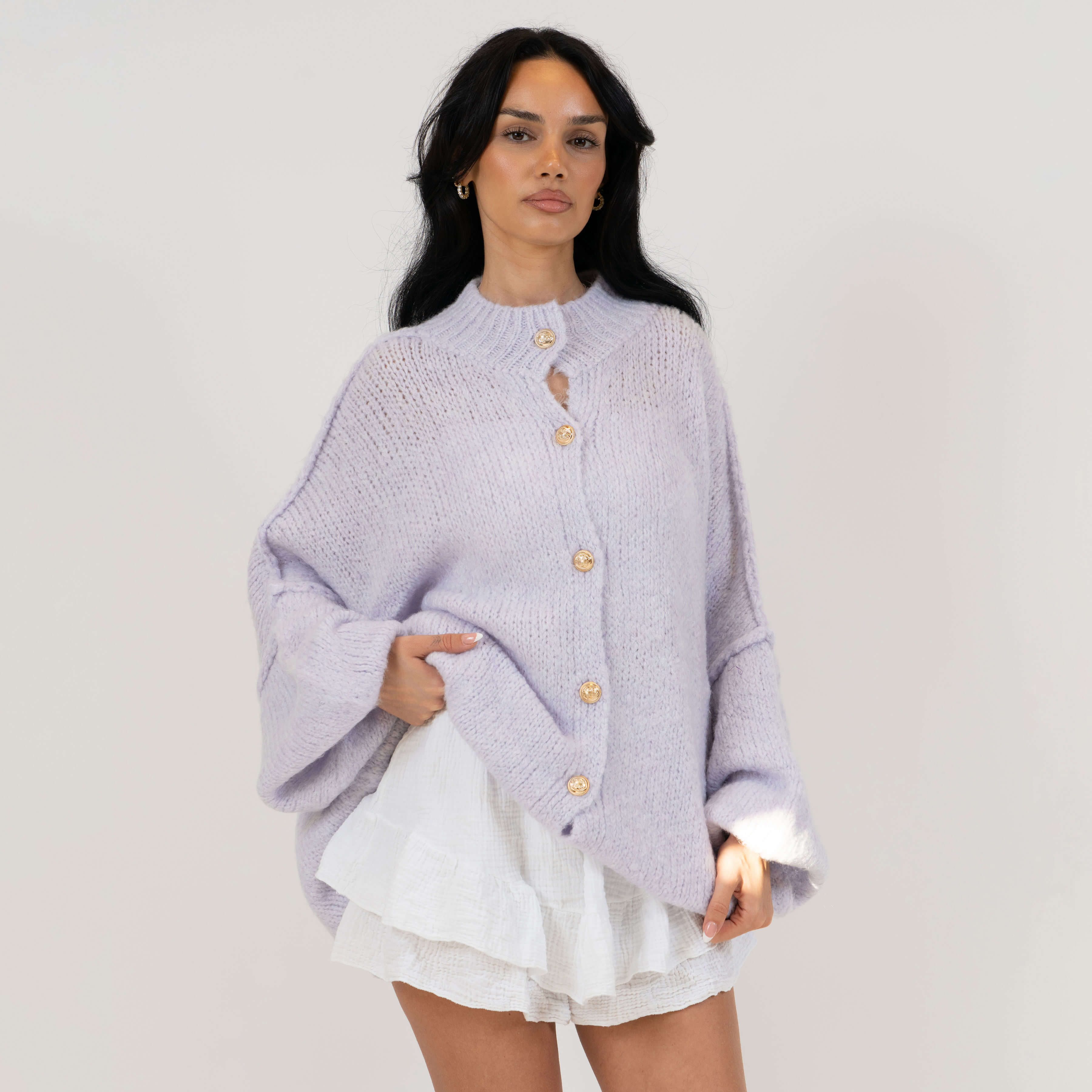 Elena | Oversize Adīta Kardigāns