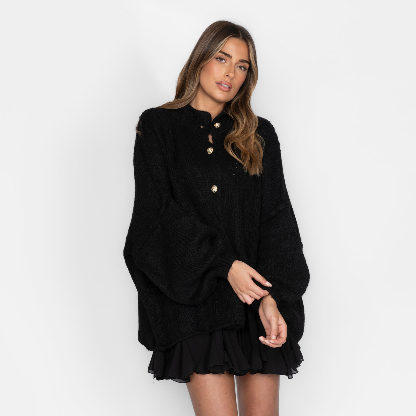 Elena | Oversize Adīta Kardigāns