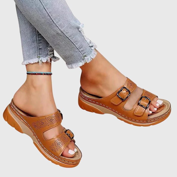 Diora™ | Ortopēdiskas ādas sandales