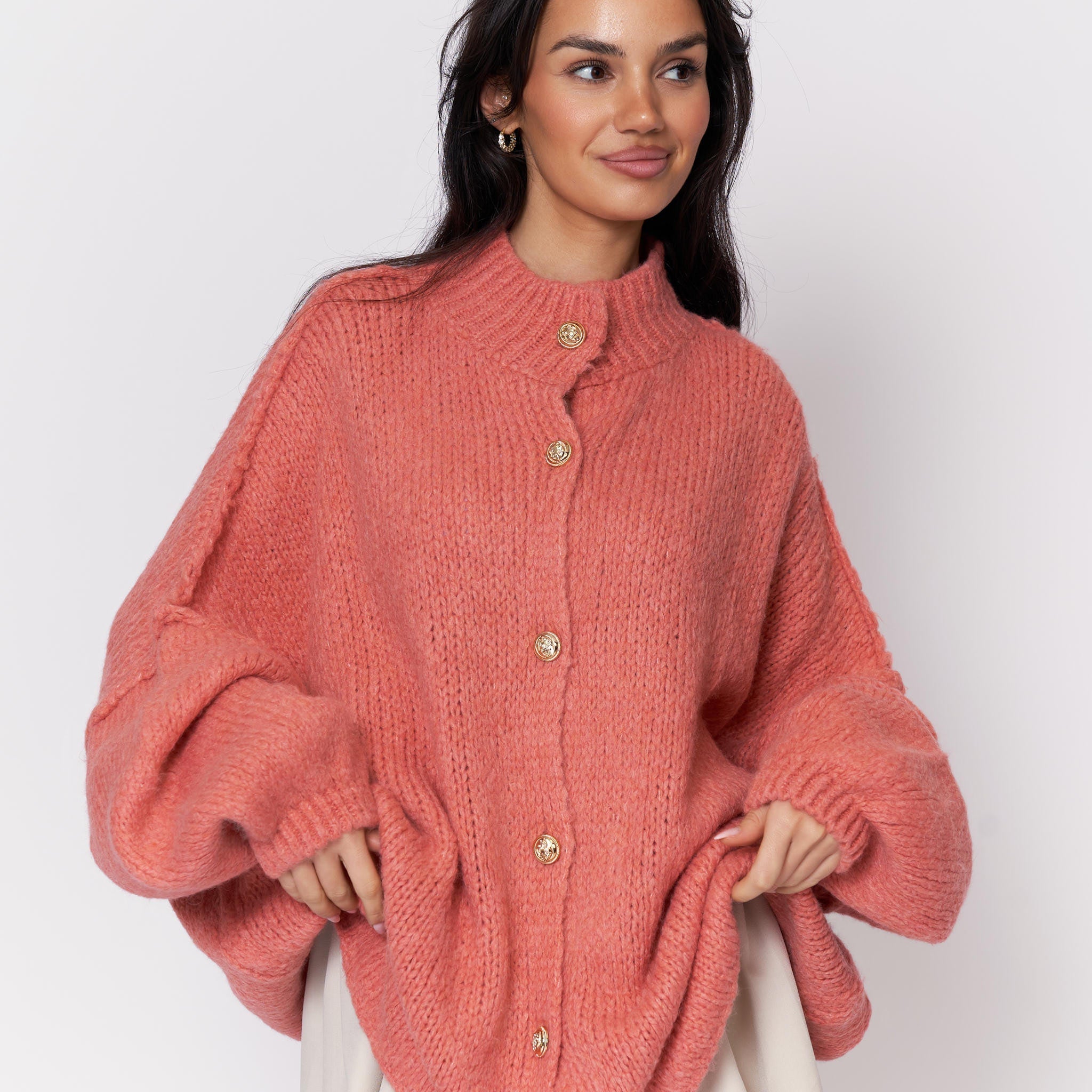 Elena | Oversize Adīta Kardigāns