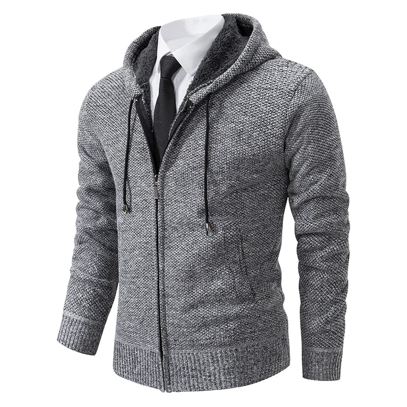 Jens | Fleece kardigāns ar rāvējslēdzēju