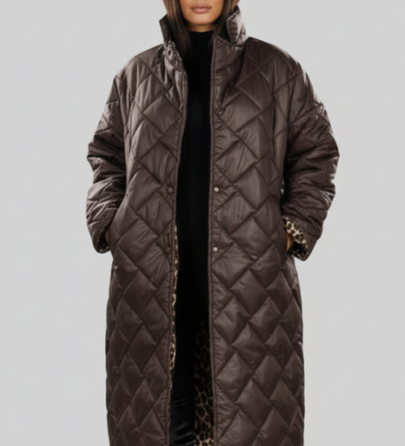 Kaarina™ | Eleganta jaka ar leopardu rakstu
