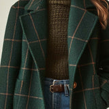 Florencia™ | Retro pārveidots raibs tweed mētelis