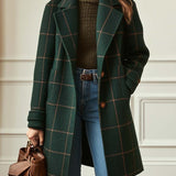 Florencia™ | Retro pārveidots raibs tweed mētelis