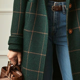 Florencia™ | Retro pārveidots raibs tweed mētelis