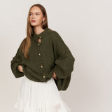 Elena | Oversize Adīta Kardigāns